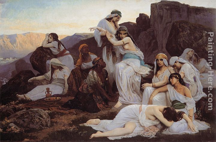 The Daughter of Jephthah painting - Edouard Bernard Debat-Ponsan The Daughter of Jephthah art painting